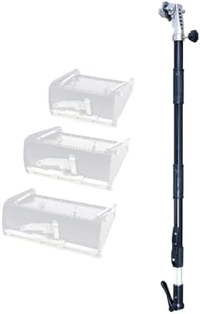 Professional Aluminum Alloy Drywall Taping Tools - Flat Box with 41'-54' Handle, Quick Clean 12' Mud Knife for Easy Application & Seamless Finishing