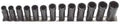 H.b. Products Inc TSCD3813B 13 Piece 3/8 Drive Deep Turbo Socket Sae/ Metric Set
