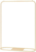 Modern Gold Metal Garment Rack - Heavy-Duty Freestanding Clothing Rack for Hanging Clothes, Large Capacity Coat Rack for Bedroom & Retail Display (120x40x160CM)