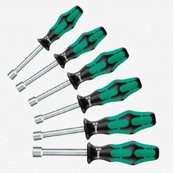 Wera 395 HO/6 SZ Kraftform Plus Hollow Shaft Nutdriver Set