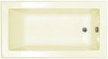 3266VN Guadeloupe 66' x 23' Rectangular Bathtub Drain Location: Right, Finish: Biscuit, Trim Finish: Biscuit