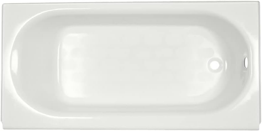 American Standard 2397202.020 Princeton Luxury Ledge Americast Above-Floor Rough-In Bathtub with Right Drain, 60 in x 34 in, White