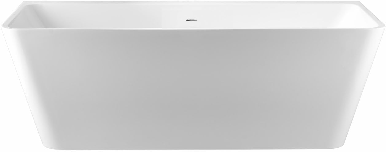 Vintage Tub & Bath Axton 59 Inch Acrylic Double Ended Freestanding Bathtub Package
