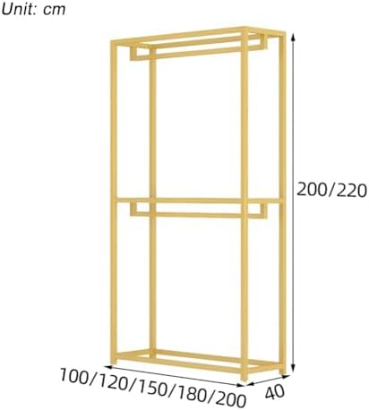 Heavy Duty Metal Garment Rack for Long Dresses - Commercial Wedding Dress Display Stand, Durable Boutique Clothing Organizer for Retail Storage