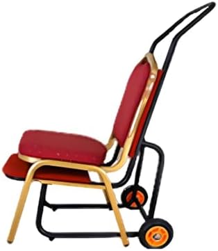 Folding Chair Storage Cart, Heavy-Duty 2-Wheel Trolley for Stacking 15 Banquet Chairs, Perfect for Weddings, Parties, Kitchens & Event Planning