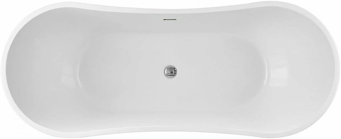 Vintage Tub & Bath Philo 67 Inch Acrylic Double Slipper Freestanding Tub