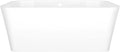 Victoria+Albert Edge 59' Freestanding Bathtub in Standard White with Overflow