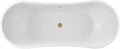 Vintage Tub & Bath Philo 67 Inch Acrylic Double Slipper Freestanding Tub