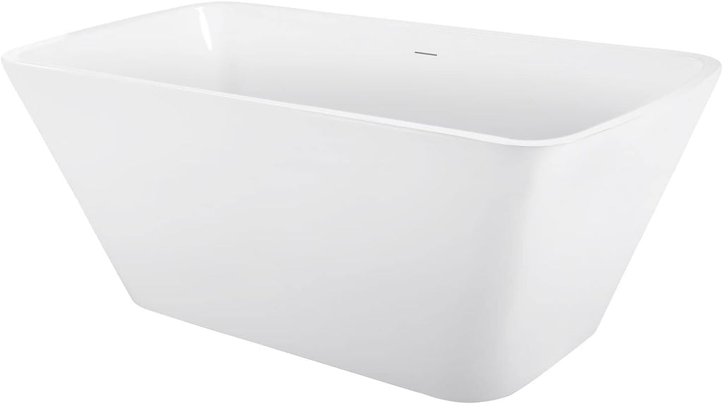 67' 100% Acrylic Freestanding Bathtub??Contemporary Soaking Tub??White Bathtub