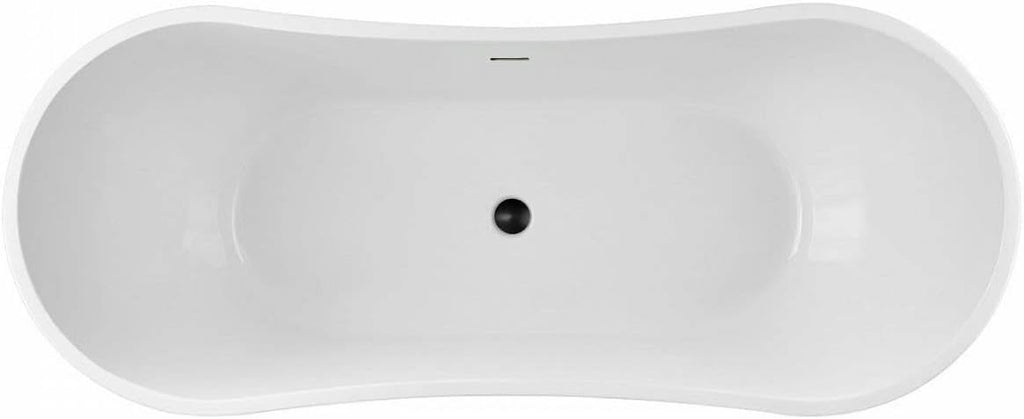 Vintage Tub & Bath Philo 67 Inch Acrylic Double Slipper Freestanding Tub