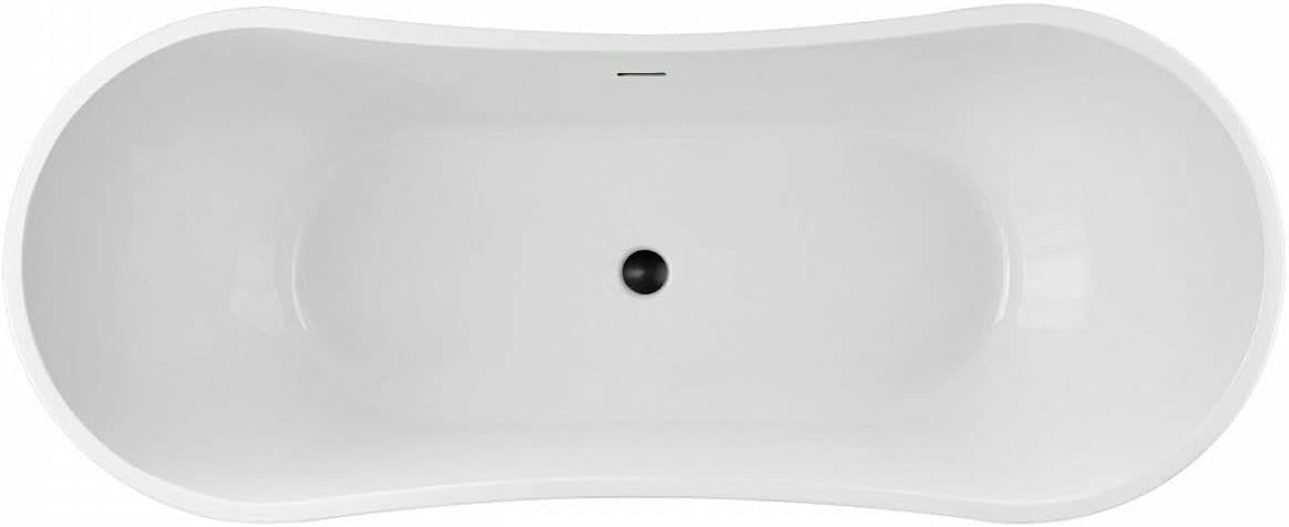 Vintage Tub & Bath Philo 67 Inch Acrylic Double Slipper Freestanding Tub