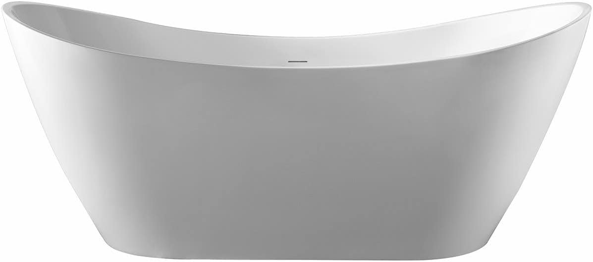 Vintage Tub & Bath Philo 67 Inch Acrylic Double Slipper Freestanding Tub