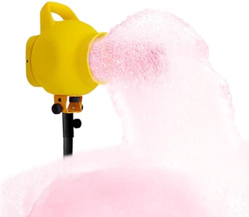 2025 Ultimate Foam Cannon with Stand - 800W High Power, 792GPM Output, 5-7M Spray Distance, Quick Setup Bubble Machine for DJs, Event Planners, Schools - Yellow Party Essential