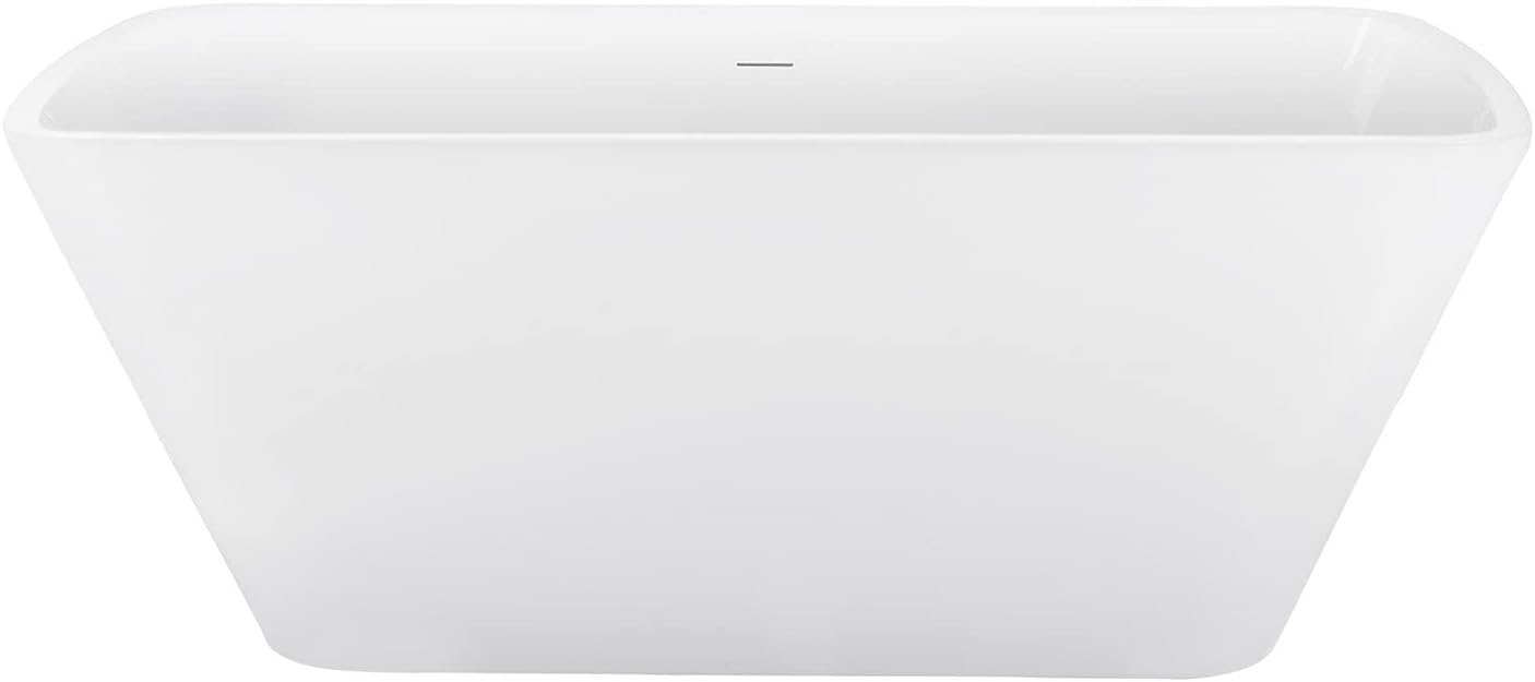 67' 100% Acrylic Freestanding Bathtub??Contemporary Soaking Tub??White Bathtub
