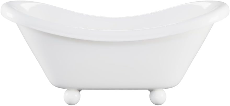 Swiss Madison Plaisir II 67' Freestanding Bathtub with Round Feet in Glossy White
