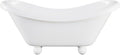 Swiss Madison Plaisir II 67' Freestanding Bathtub with Round Feet in Glossy White