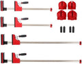 12PCS Parallel Clamp Kits, 24' Clmap(2pcs)+40' Clmap(2pcs)+Bench Dogs (4pcs)+Framing Blocks(4pcs),for Woodworker Tools,DIY