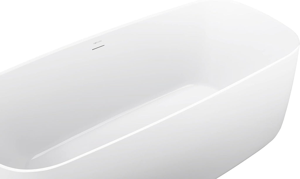 59' 100% Acrylic Freestanding Bathtub??Contemporary Soaking Tub??White Bathtub