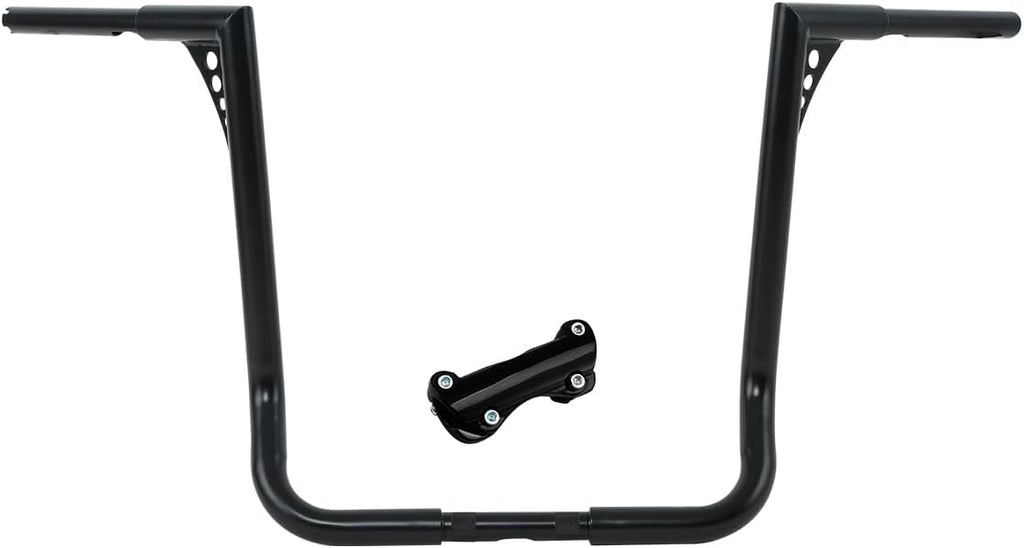 TCT-MOTORPARTS 18' Rise Ape Hangers Bars 1-1/4' Handlebars Fit for Harley Touring Electra Street Glide, Ultra Limited and Tri Glide models, Dressers, Baggers