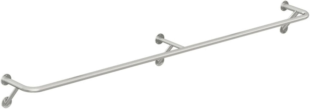 Clothing Rack Wall Mounted Garment Rack, Heavy Duty Stainless Steel Creative Clothes Rail Hanging Rod, Boutique Clothes Store Display Shelf, 8 Size,160cm
