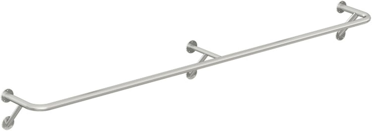 Clothing Rack Wall Mounted Garment Rack, Heavy Duty Stainless Steel Creative Clothes Rail Hanging Rod, Boutique Clothes Store Display Shelf, 8 Size,160cm