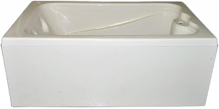 72 in. x 36 in. Elite Series Acrylic Alcove Whirlpool Bathtub With Removable Acrylic Skirt (Left or Right Hand Drain) in Biscuit
