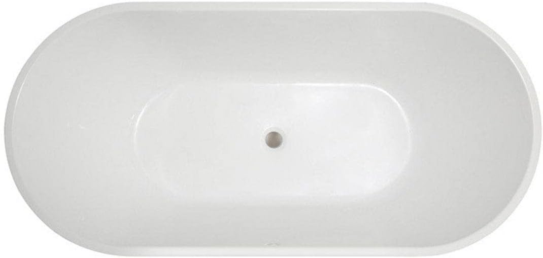 Vintage Tub & Bath Chloe 59 Inch Acrylic Double Ended Freestanding Tub - No Faucet Drillings