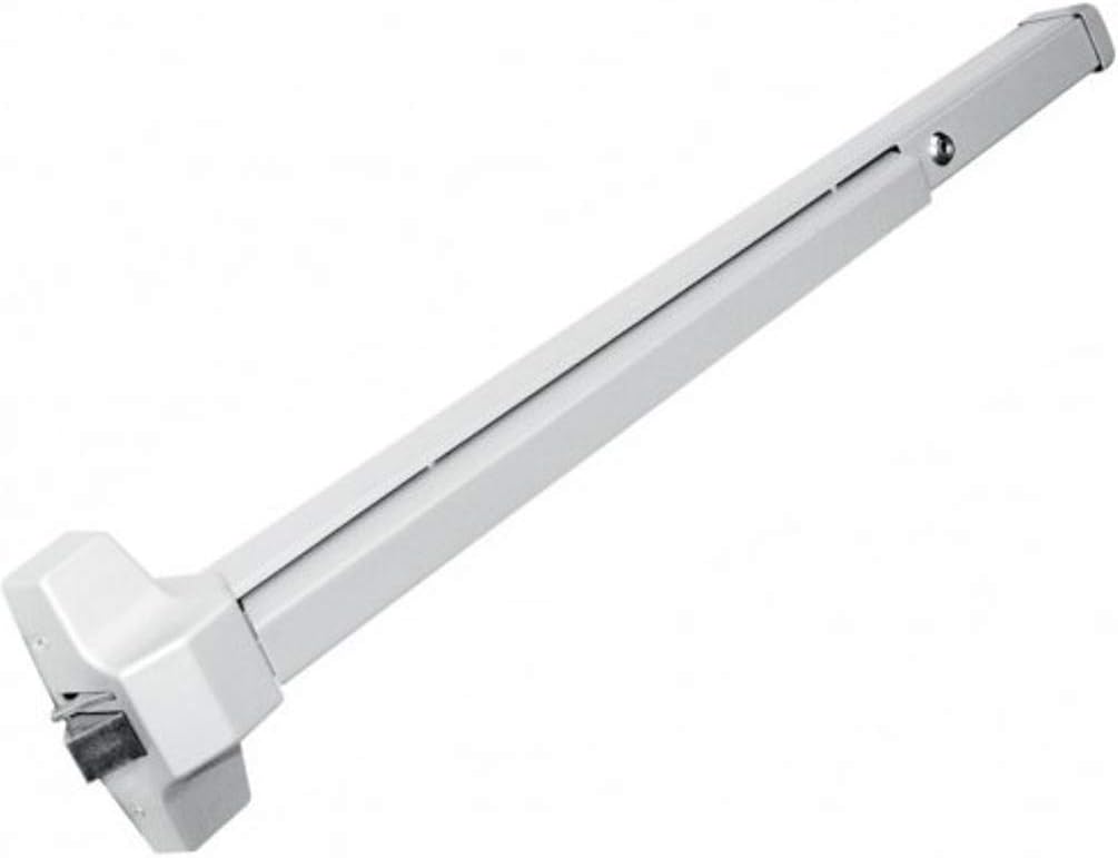 Seco-Larm SD-962AR-36A Rim-Type Exit Device for Exit Doors, Push-to-Exit Bar, Reversible, Non-Handed Design, Stainless-steel 3/4' Throw Latch Bolt