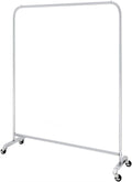 Clothes Rack Hat Rack Stainless Steel Hanger Garment Rack Heavy Duty Clothes Rack for Hanging Clothes Retail Display Clothing Movable Hanger Suitable for Commercial Boutique (Silver 120CM)