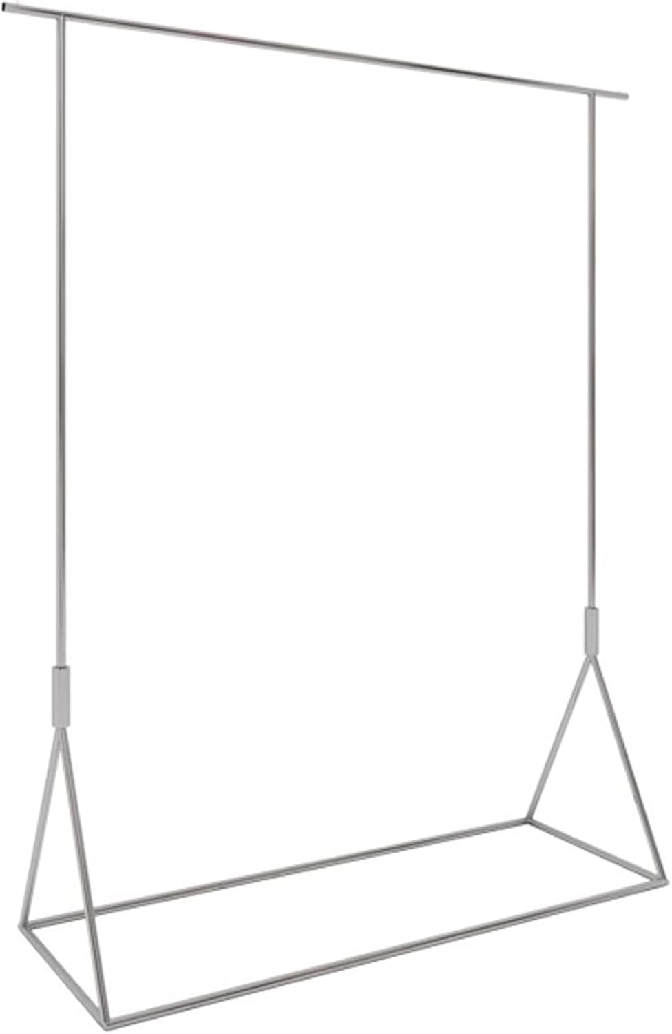Garment Rack Heavy Duty Clothing Rack For Hanging Clothes, Load 300 LBS, Modern Commercial Clothes Rail For Boutique Retail, Stainless Steel Single Rod Coat Rack For Bedroom, Silve(Size:120X40X160CM)