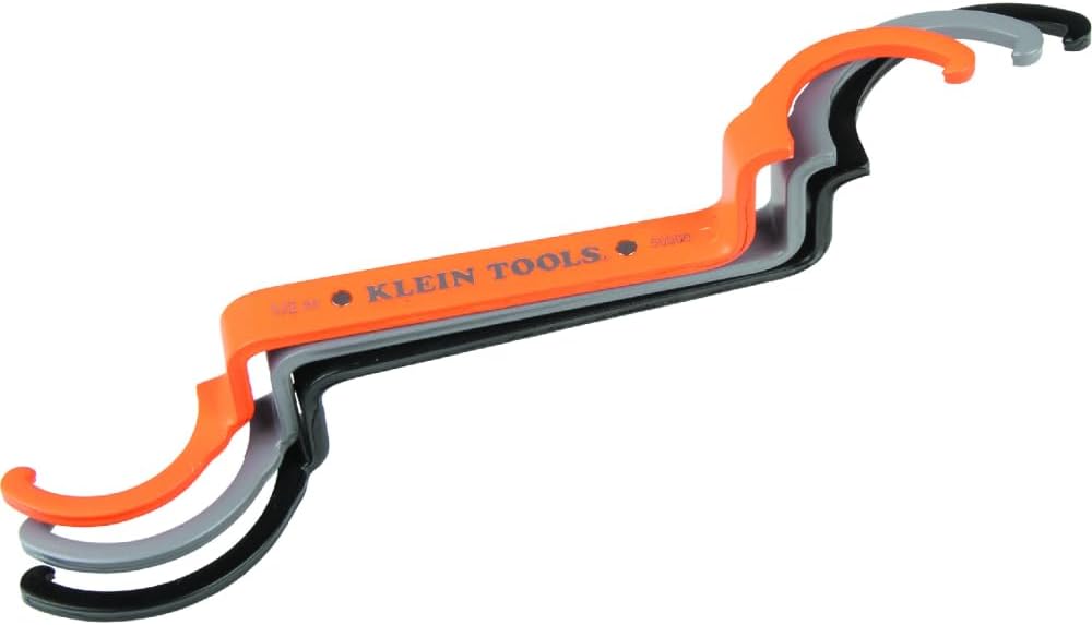 Klein Tools 57032 Torque Screwdriver Set, 6-Piece and 50900R Conduit Lockout Wrench Set, Tighten and Loosen Locknuts, 3-Piece