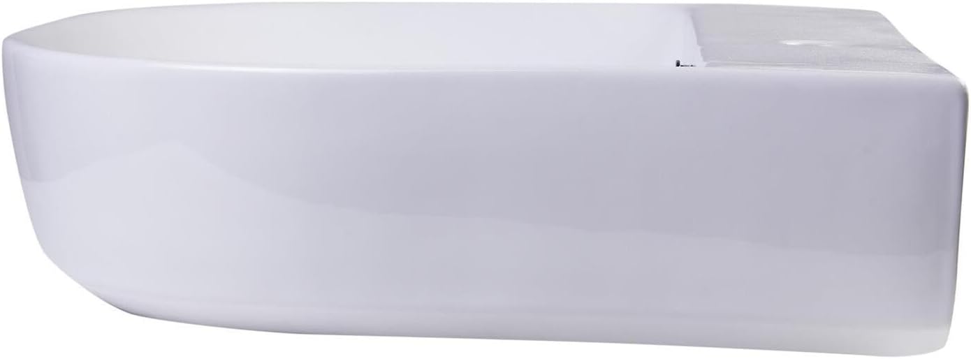 HomeStock Wooden Bathtub 59 Inch Freestanding Soaking Tub with Tub Filler