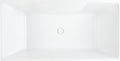 Signature Hardware 447007 Hibiscus 59' Free Standing Acrylic Soaking Tub with Integrated Drain, Overflow, and Tap Deck