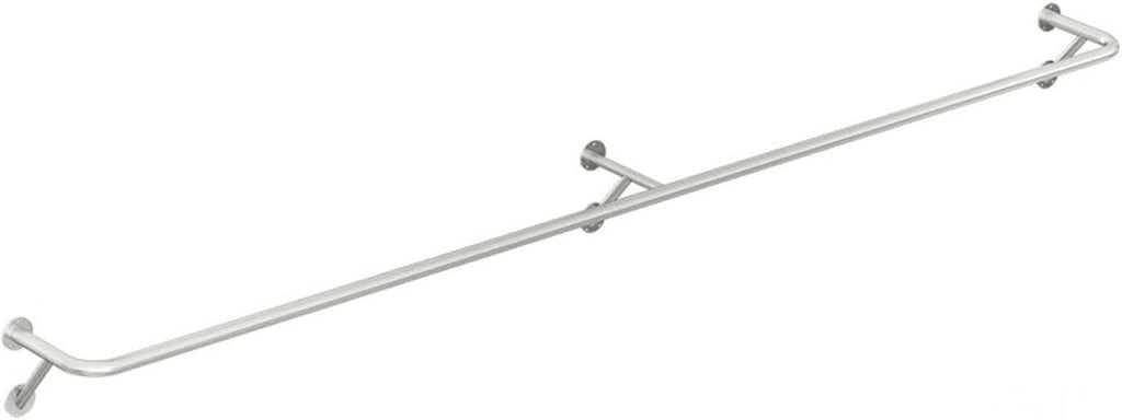 Clothing Rack Wall Mounted Garment Rack, Heavy Duty Stainless Steel Creative Clothes Rail Hanging Rod, Boutique Clothes Store Display Shelf, 8 Size,250cm