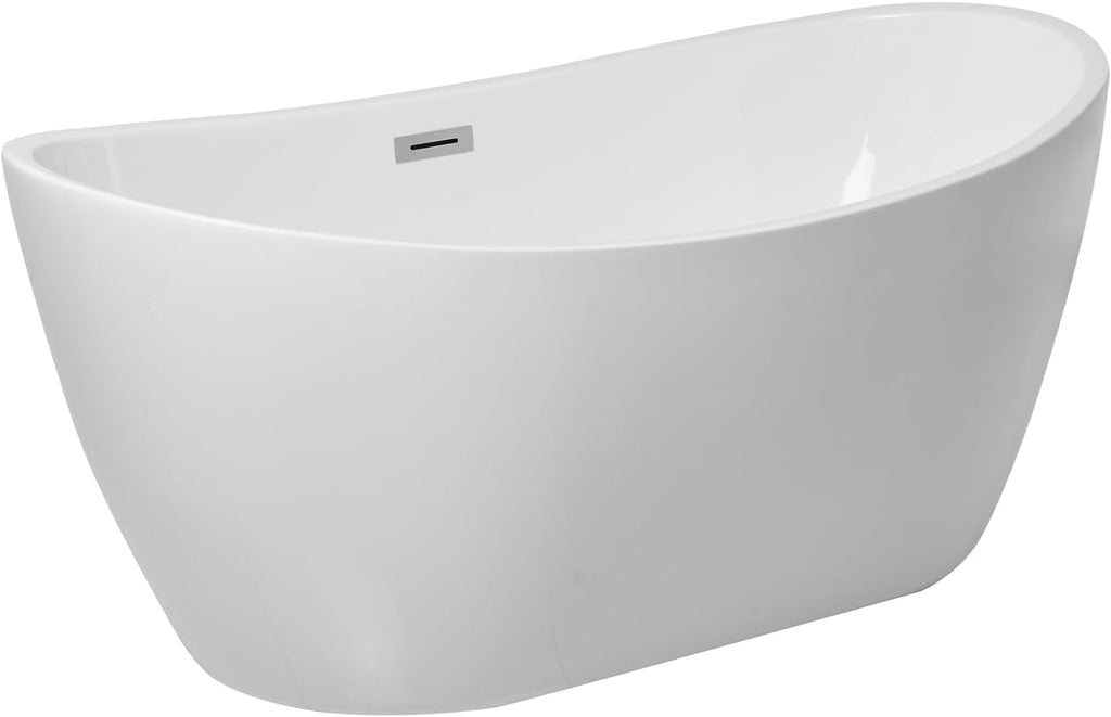 54' Bathtub, Iron and Nylon and Fiberglass, White