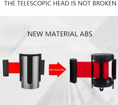 Heavy Duty Rope Barrier for Crowd Control, Queue Management in Retail, Airports, Events - Premium Quality, Elegant Design, Easy Setup, Durable Stanchions