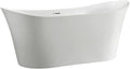 BA6805 Bergamo 67 inch Freestanding Bathtub in Glossy White