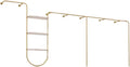 Wall Mounted Clothes Rack With Shelves, Heavy Duty Rods Retail Store Clothing Garment Rack, Storage Clothes Shoe Bag Pipe Shelf, Clothing Store Display Stands Garment Rack ( Size : 400*28*160cm )