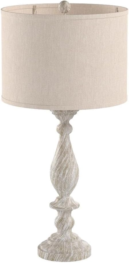 Signature Design by Ashley Bernadate Vintage Cottage Table Lamp, 2 Count, 31', Whitewash