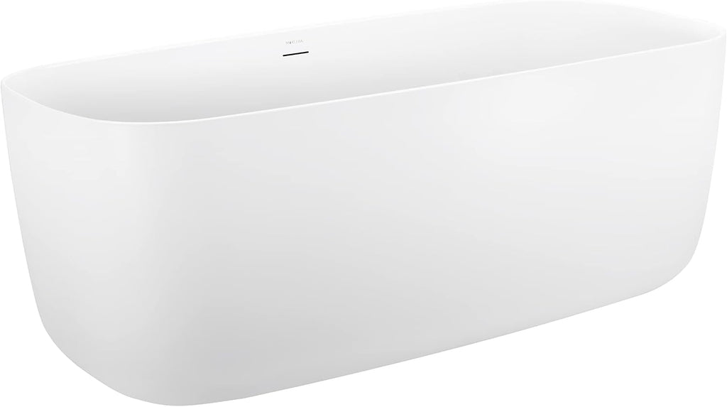 59' 100% Acrylic Freestanding Bathtub??Contemporary Soaking Tub??White Bathtub