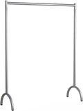 Clothing rack Modern Silver Clothing Rack Heavy Duty Stainless Steel Garment Rack Retail Clothing Displa Rack Sturdy And Durable Clothes Rail,One Color 80x40x150cm