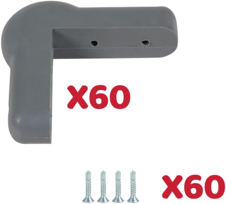 4.25 inch Rubber Corner Guard FZJ-03 Gray (60pcs)