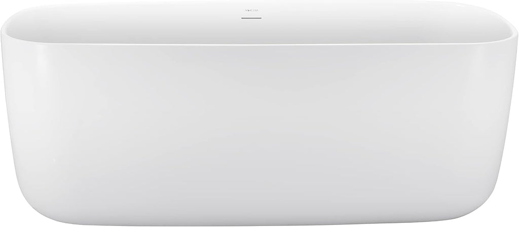 59' 100% Acrylic Freestanding Bathtub??Contemporary Soaking Tub??White Bathtub