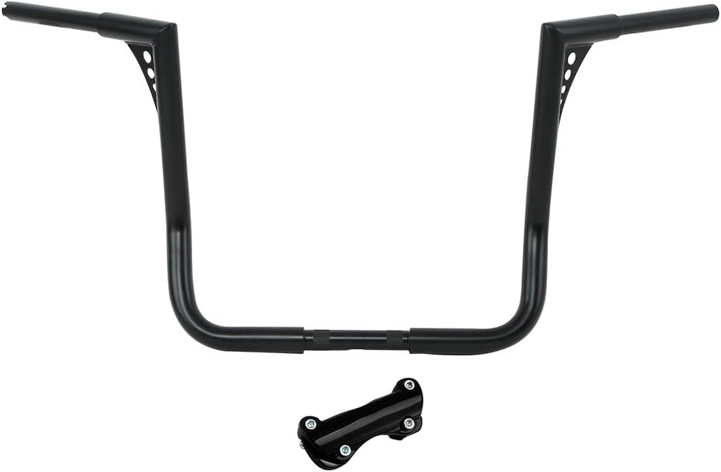 TCT-MOTORPARTS 16' Rise Ape Hangers Bars 1-1/4' Handlebars Fit for Harley Touring Electra Street Glide, Ultra Limited and Tri Glide models, Dressers, Baggers