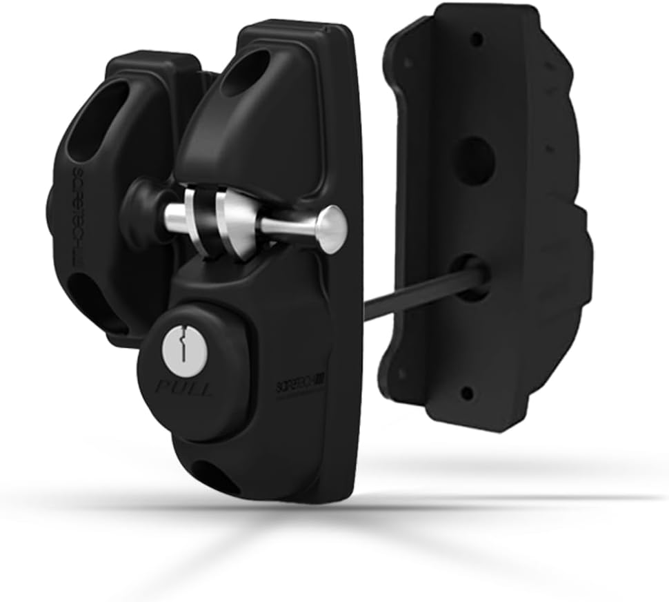 Safetech Hardware ViperX2 Gravity Gate Latch, MegaKlik Gate Hinges, Gate Handle & Gate Stop Bundle