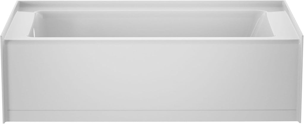 Jacuzzi SIGNATURE Acrylic Low-Profile 16' Bathtub, Soaking Sanctuary for Homes & Businesses, Slip Resistant, Left Drain Placement, 60' (L) x 32' (W), White
