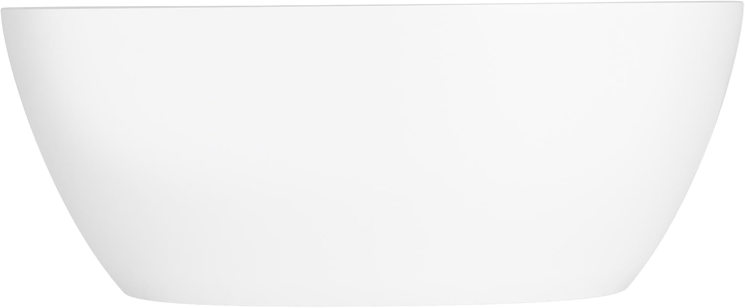 Unwind 59-in X 30-in Seamless Oval Freestanding Bath
