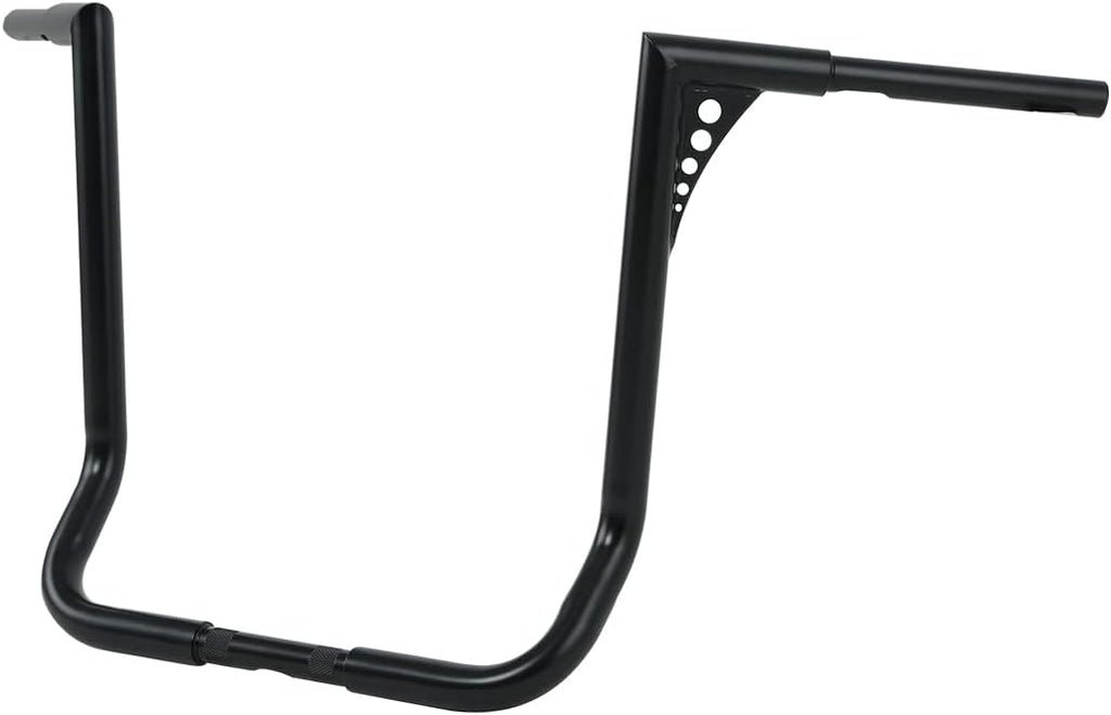 TCT-MOTORPARTS 18' Rise Ape Hangers Bars 1-1/4' Handlebars Fit for Harley Touring Electra Street Glide, Ultra Limited and Tri Glide models, Dressers, Baggers