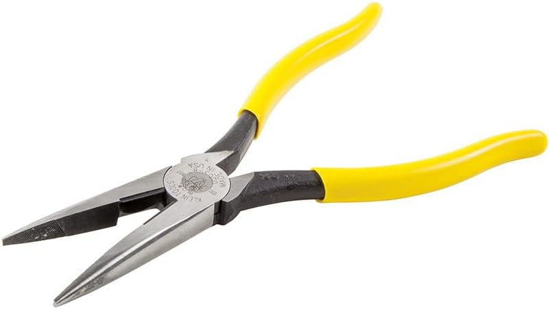 Klein Tools 80089 Multi-Bit Driver and Plier Kit, Made in USA, with Wire Stripper, Tape Measure and Accessories for Jobsite Needs, 11-Piece