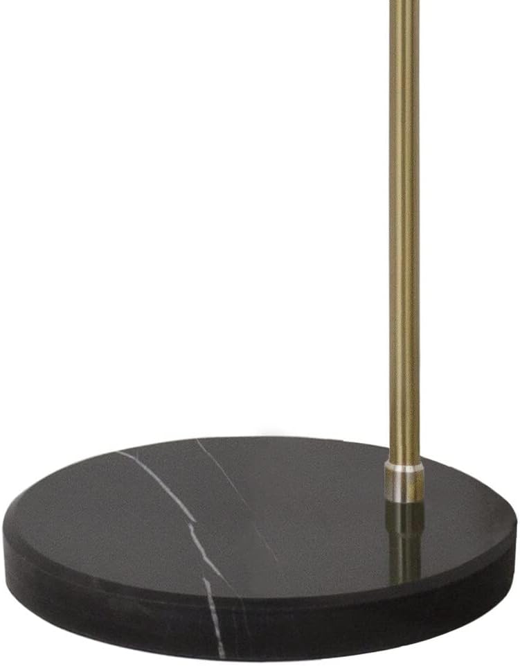 Major-Q Modern Standing Adjustable Floor Lamp with Metal Dome Shade & Marble Base for Living Room - Corner Light Arc Lamps for Bedrooms in Brass Gold Finish, 99-1023F